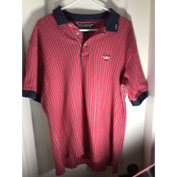 Vintage Ivy Crew Explorer USA Red White Blue XL Polo - Picture 1 of 16